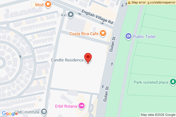 نەخشە شوقەیەکی ئارام لە Candle Residence