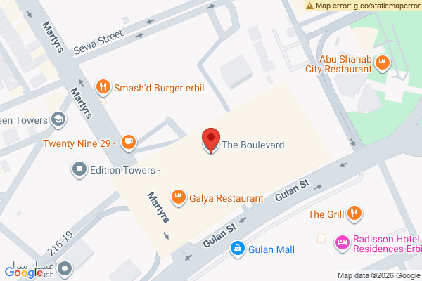 Map Modern Apartment in Erbil Boulevard