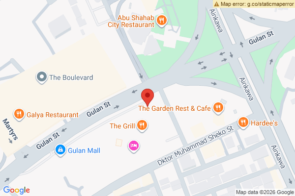 نەخشە شوێنێکی سەرەکی بۆ ئۆفیس لە گۆڵان پارک وۆرڵد سێنتەر