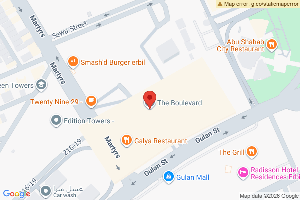 Map Modern 1 Bedroom Apartment in Erbil