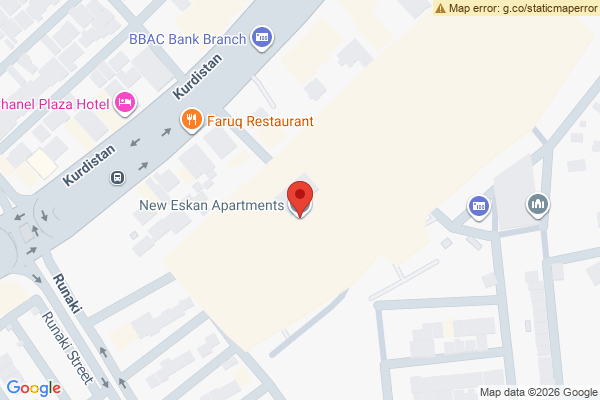 نەخشە شوقەیەکی مۆدێرن ڕاخراو لە نیو ئیسکان