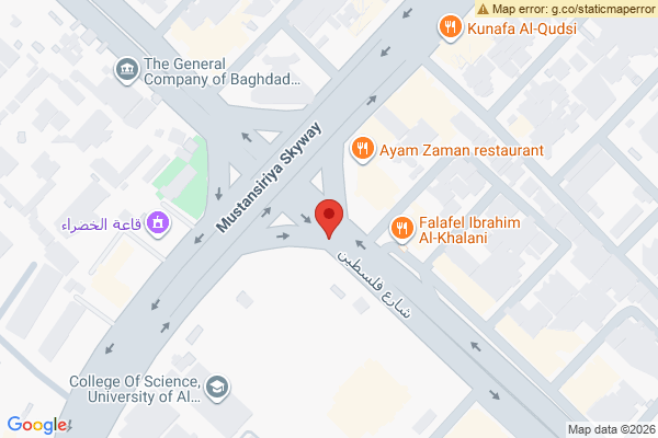 نەخشە پارچە زەوییەک بۆ فرۆشتن لە شەقامی فەلەستین