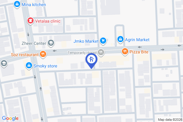 Map Spacious House with 5 Bedrooms