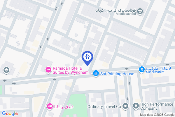 Map Spacious House in Erbil with 4 Bedrooms