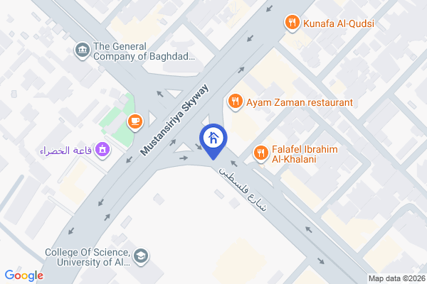 الخريطة قطعة ممتازة في بغداد