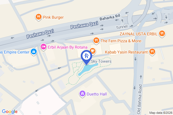 Map Sky Towers 2 Bedroom Apartment