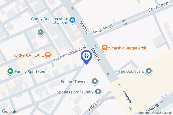 Map Stylish 1-Bedroom Apartment for Rent