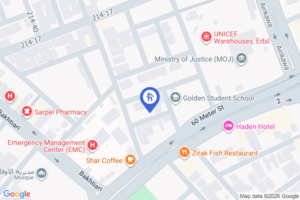 Map Cozy Furnished House in Bakhtyari