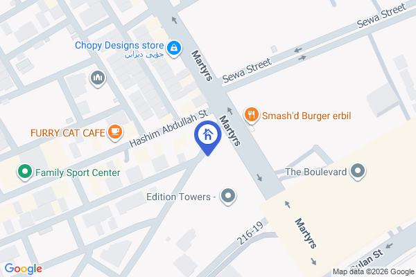 Map Bright Apartment in Prime Location