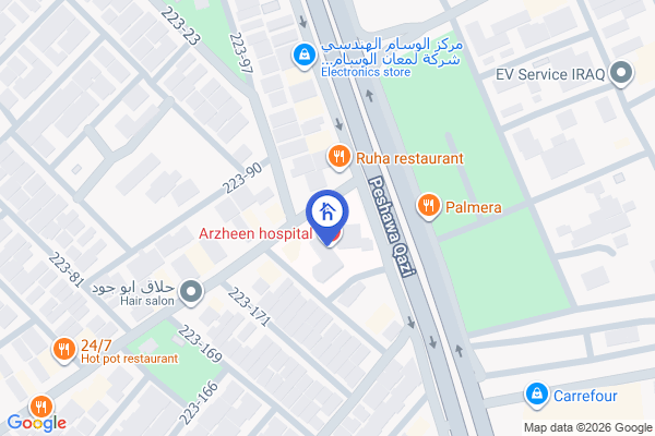 Map Commercial Building, 200m² Area, Erbil