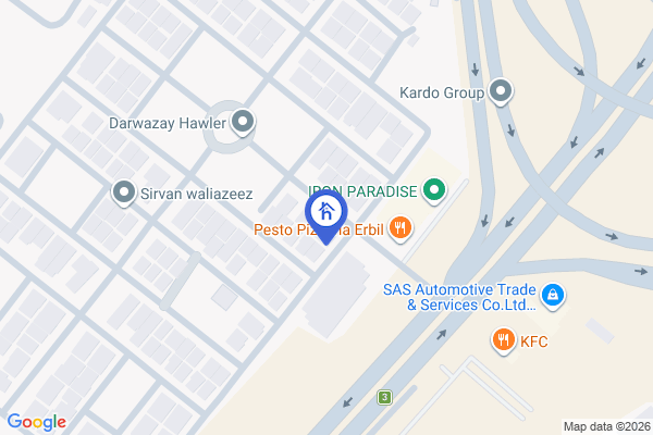 Map Luxurious Villa in Erbil