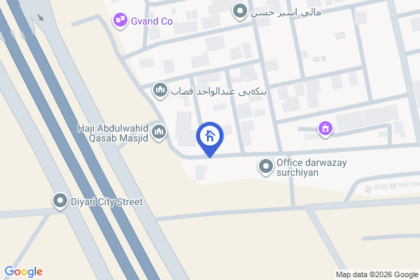 Map Spacious Home in Erbil