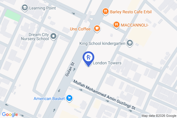 Map Spacious Apartment in London Towers