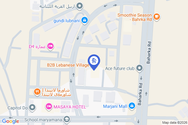 Map Cozy Furnished Apartment in Lebanese Village