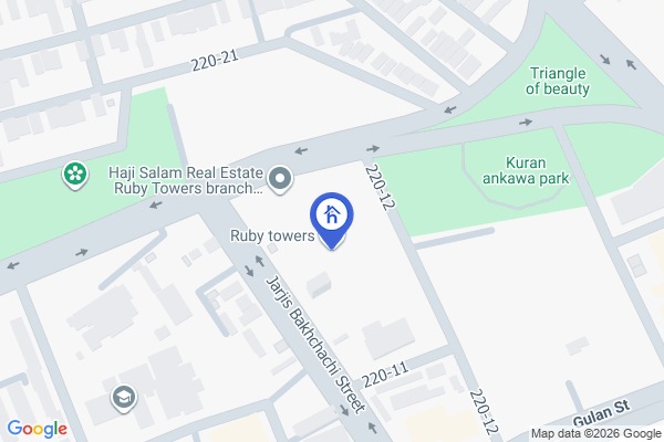 Map 2 Bedroom Apartment in Ruby Towers