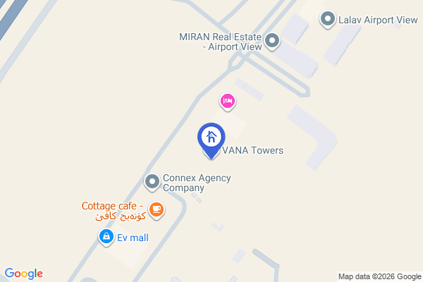 الخريطة شقة واسعة في برج فانا