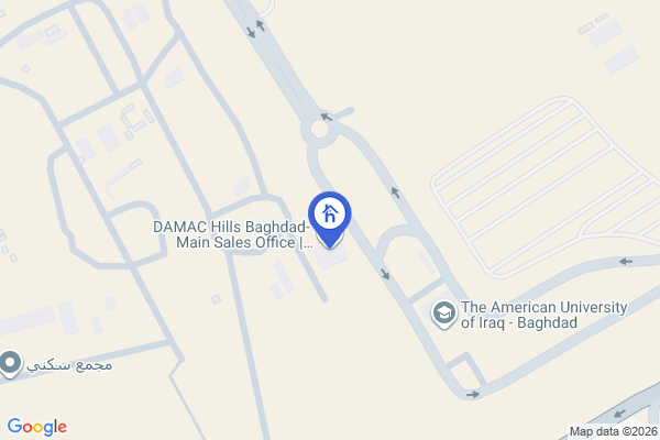 Map Elegant Villa with 5 Bedrooms in Damac Hills