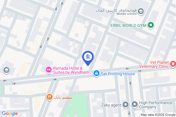 نەخشە خانوو بەرامبەر باخچە