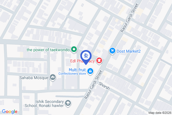 Map House Opposite Garden