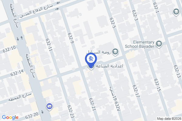 Map Two-Story House with 4 Bedrooms for Sale