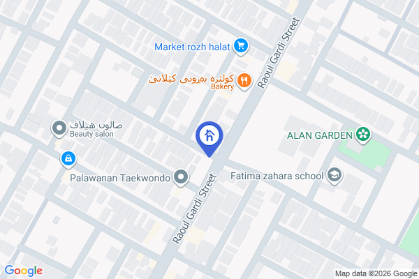 نەخشە منزل للإيجار واسع في أربيل