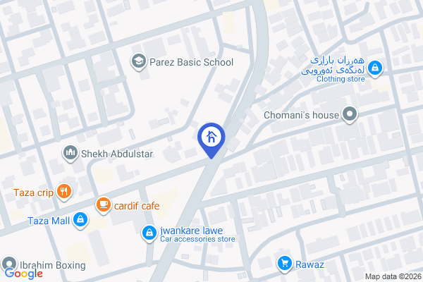 الخريطة مقابل الحديقة