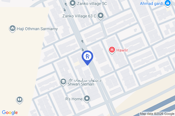 Map Modern House with Large Living Area