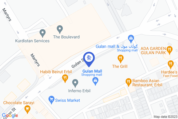 Map Gulan Park-WTC Erbil