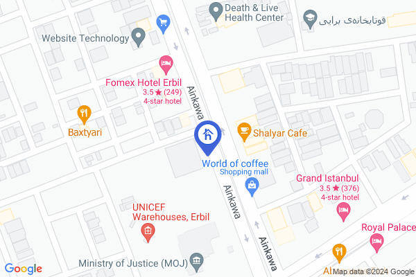 Map Bakhtyary Twin Towers