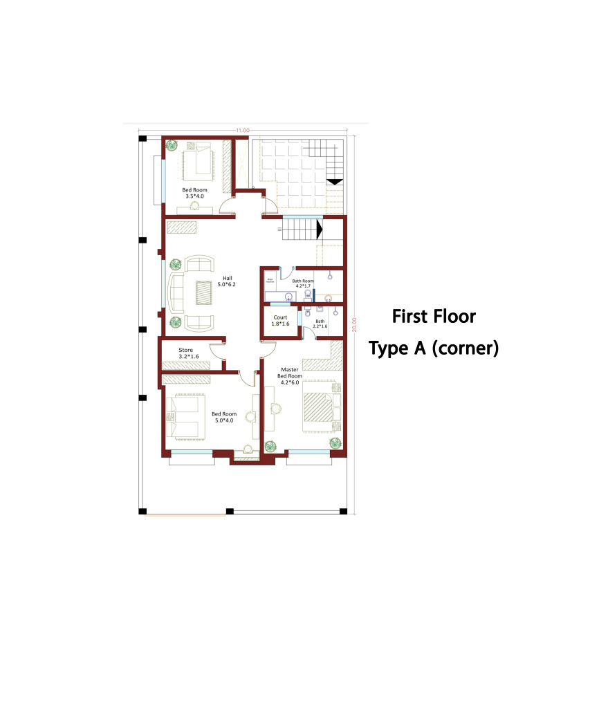 Corner Floor Plan