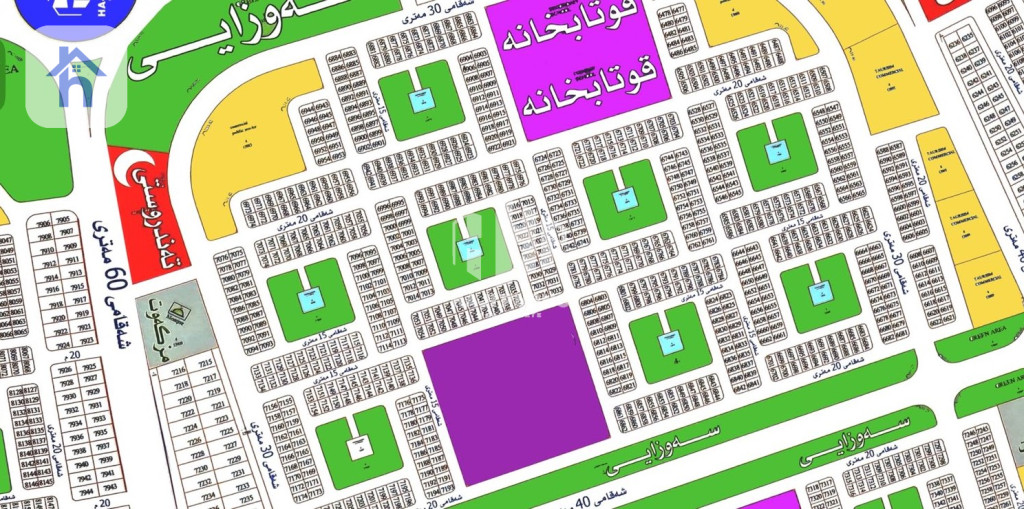 زەوی نيشتەجێ بوون بۆ فرۆشتن, باغلومنارە کەرتی  (6000)