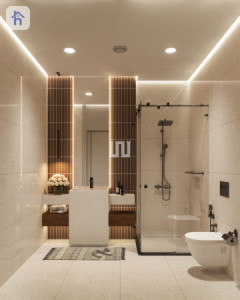 Modern Apartment with Sleek Design Resim 9