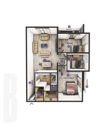 On the 8th Floor Floor Plan