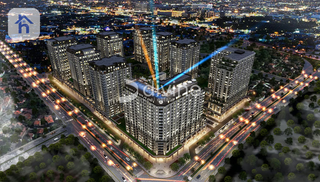 شقة مريحة في برج مرتفع