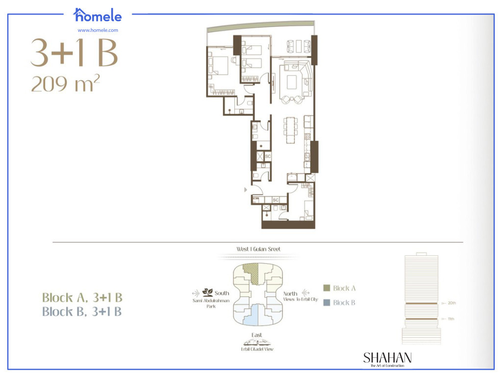 On the 20th Floor Kat Planı