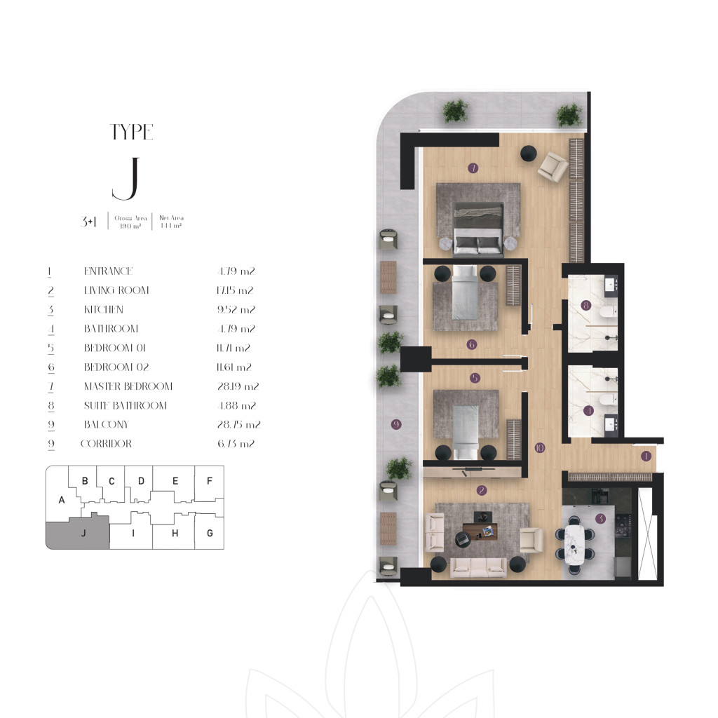 Block A Floor Plan