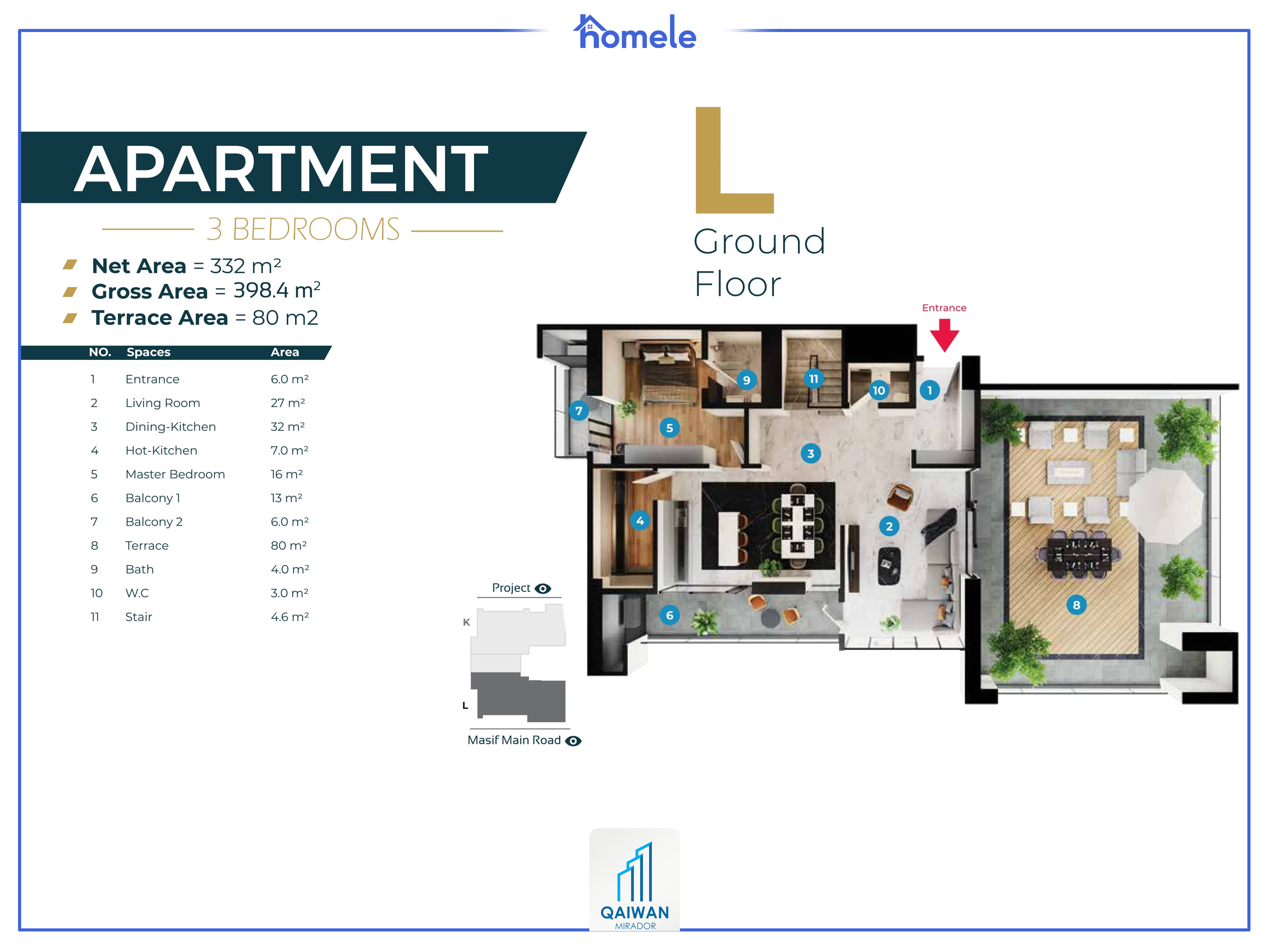 Building (B-C) 24th and 25th Floor پلانی نهۆم