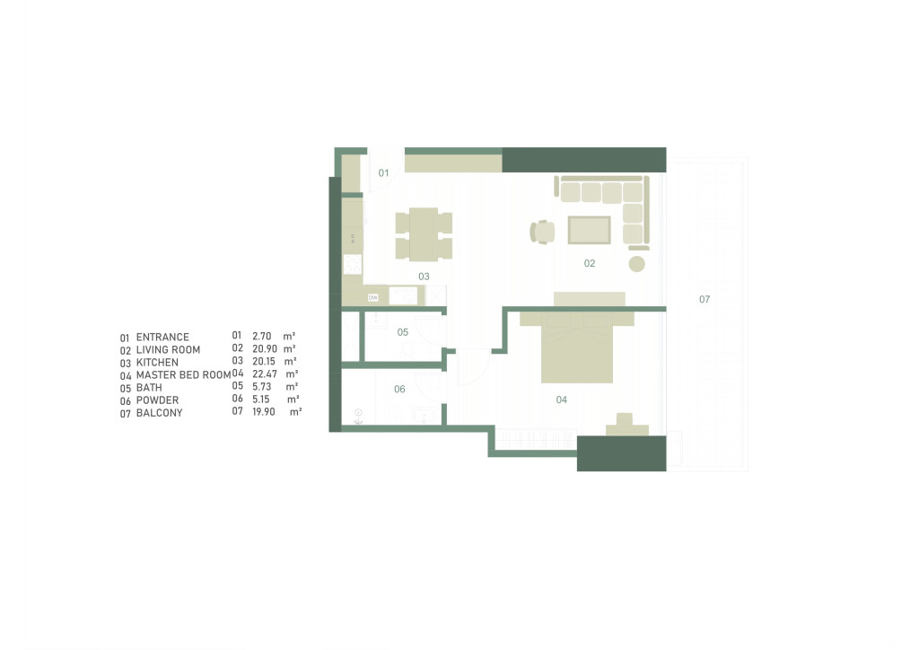A, C Building پلانی نهۆم