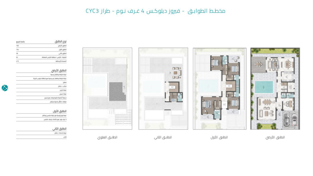 Fayrouz, Type CYC3 پلانی نهۆم