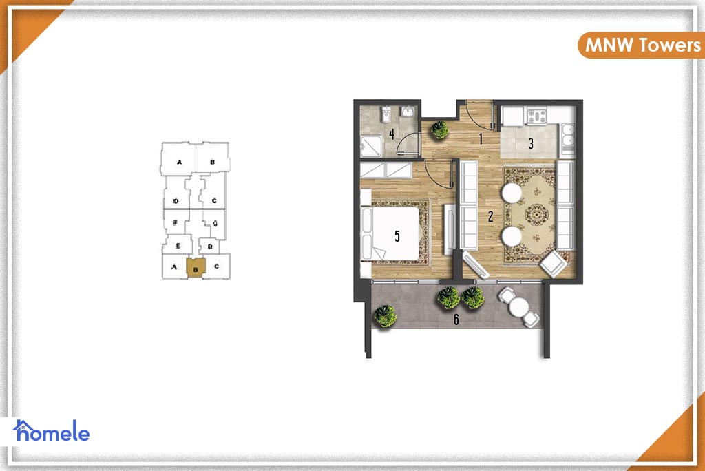 لە نهۆمی یەکەم پلانی نهۆم