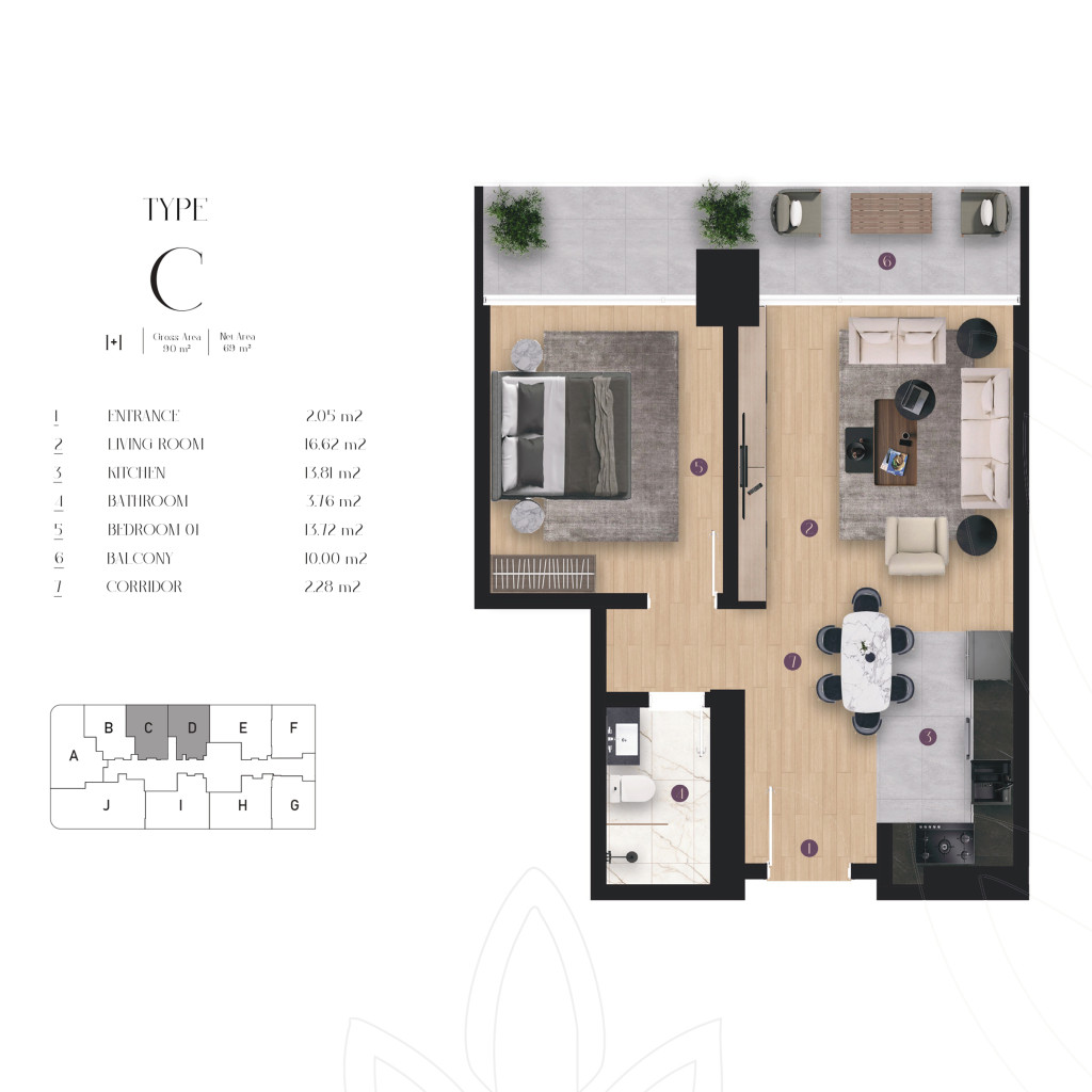 Block A Floor Plan
