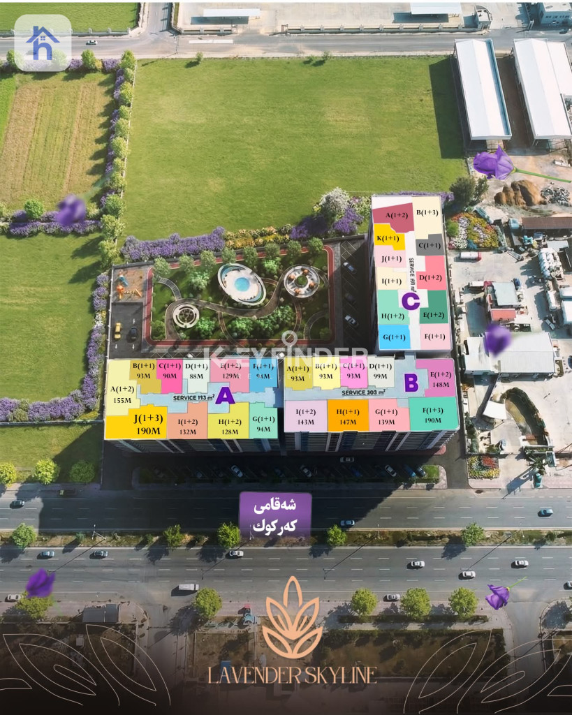 One-Bedroom Apartment in Lavender Skyline Tower Resim 7