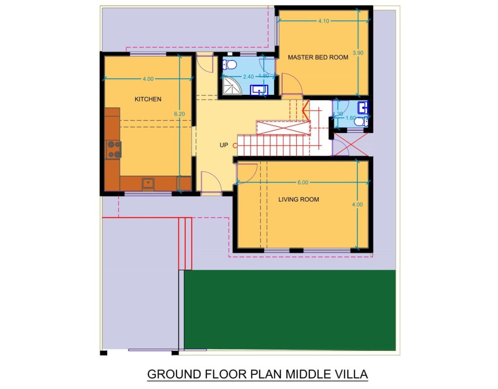 Block EE, Corner Villa خطة الطابق