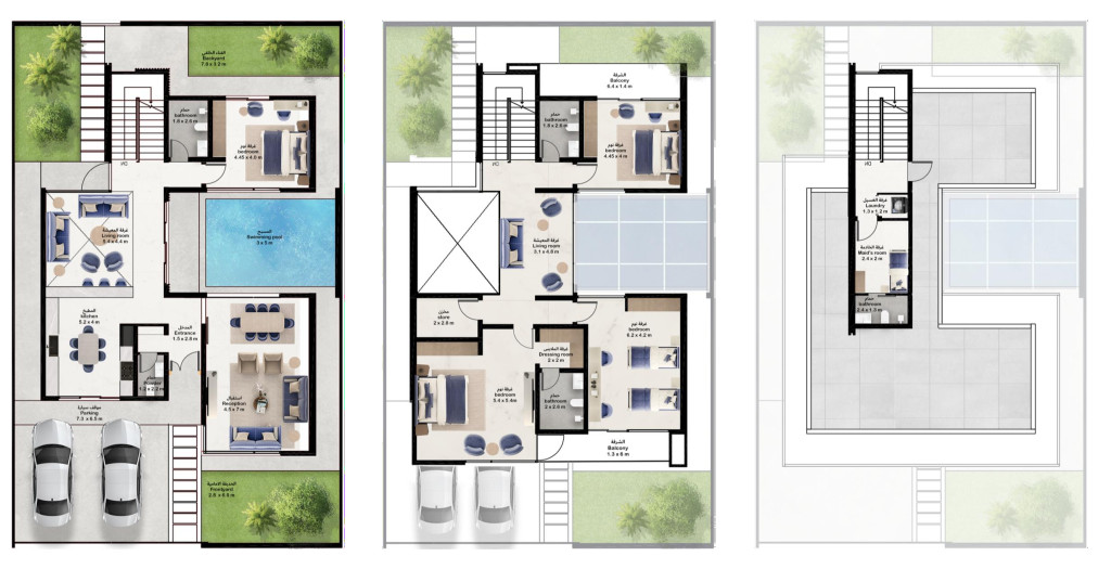 Type: 374m² Kat Planı
