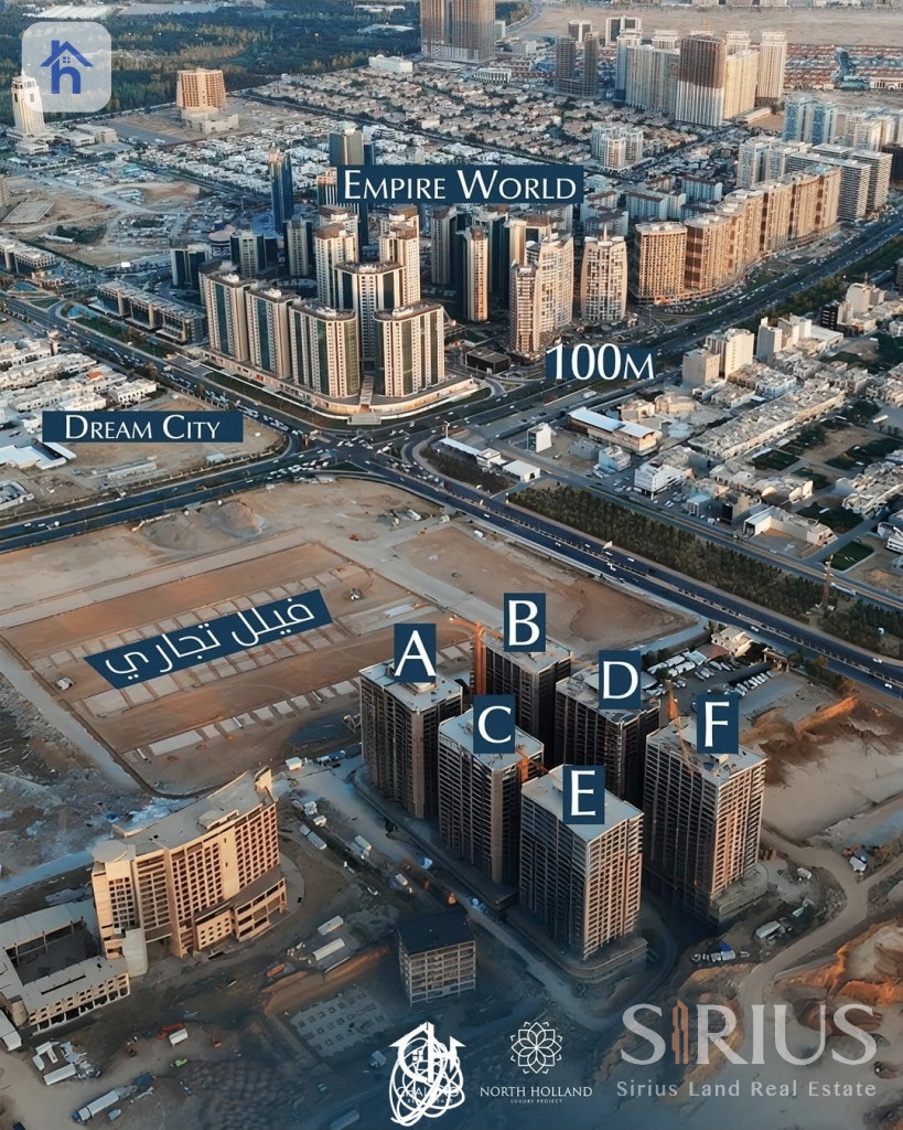 شقة بواجهة داخلیة و حديقة