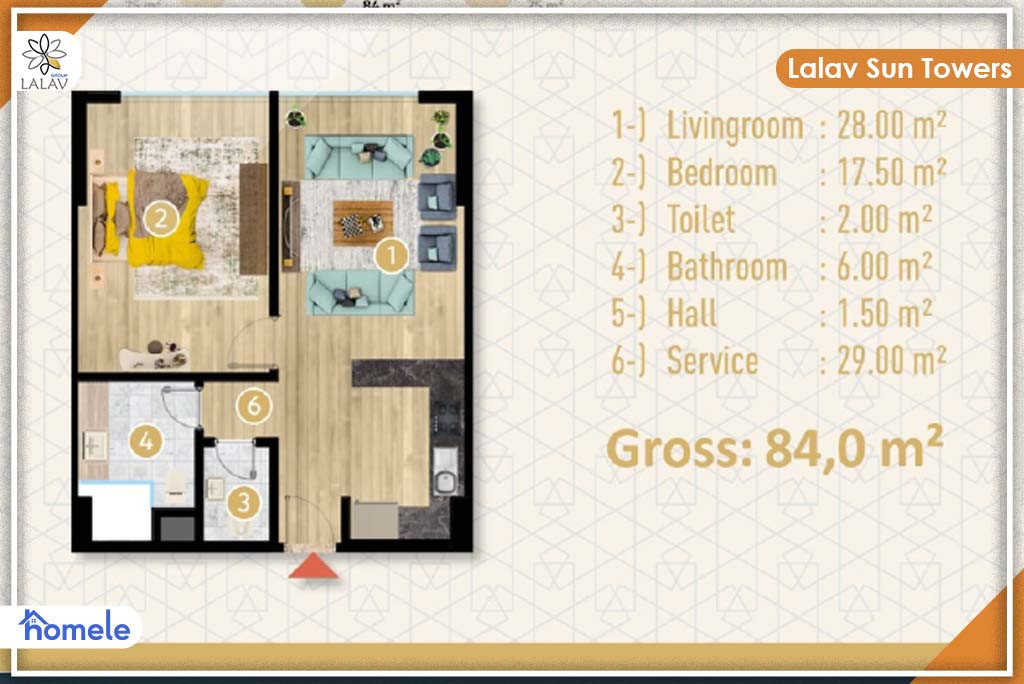 On the 4th Floor Kat Planı