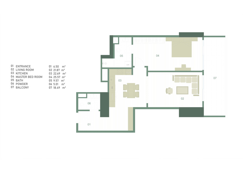 A, C Building پلانی نهۆم