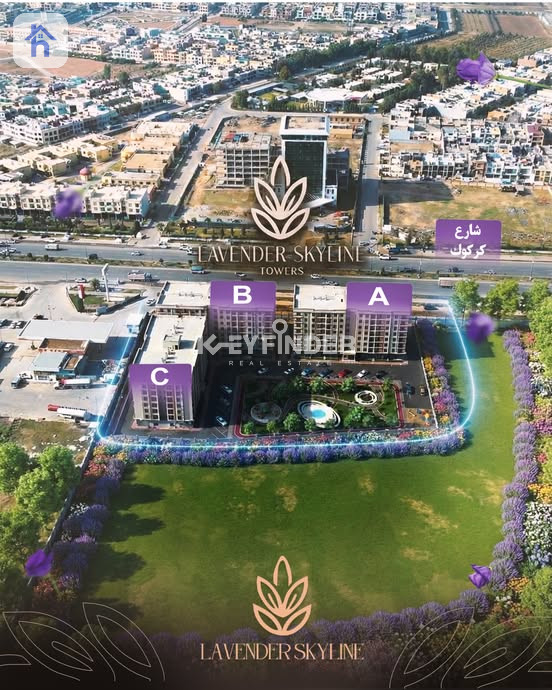 Elegant Apartment in Lavender Skyline Tower Resim 3