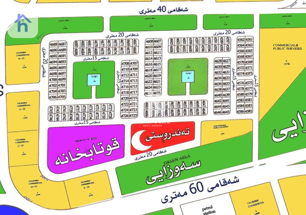 قطعة أرض سكنية واسعة مع ترخيص بناء