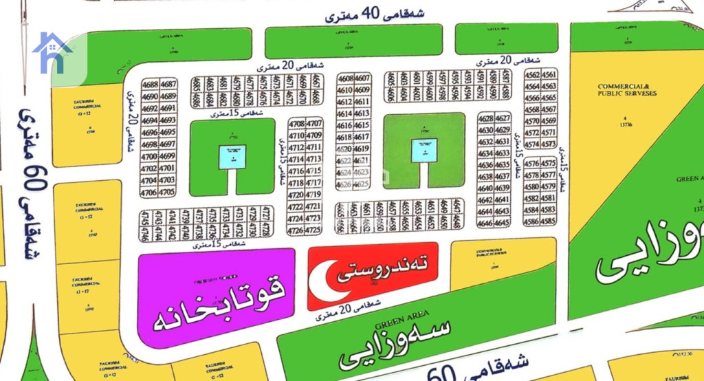 زەوی نيشتەجێ بوون (300م²)